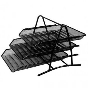 得力 Deli 9181 三层文件架金属